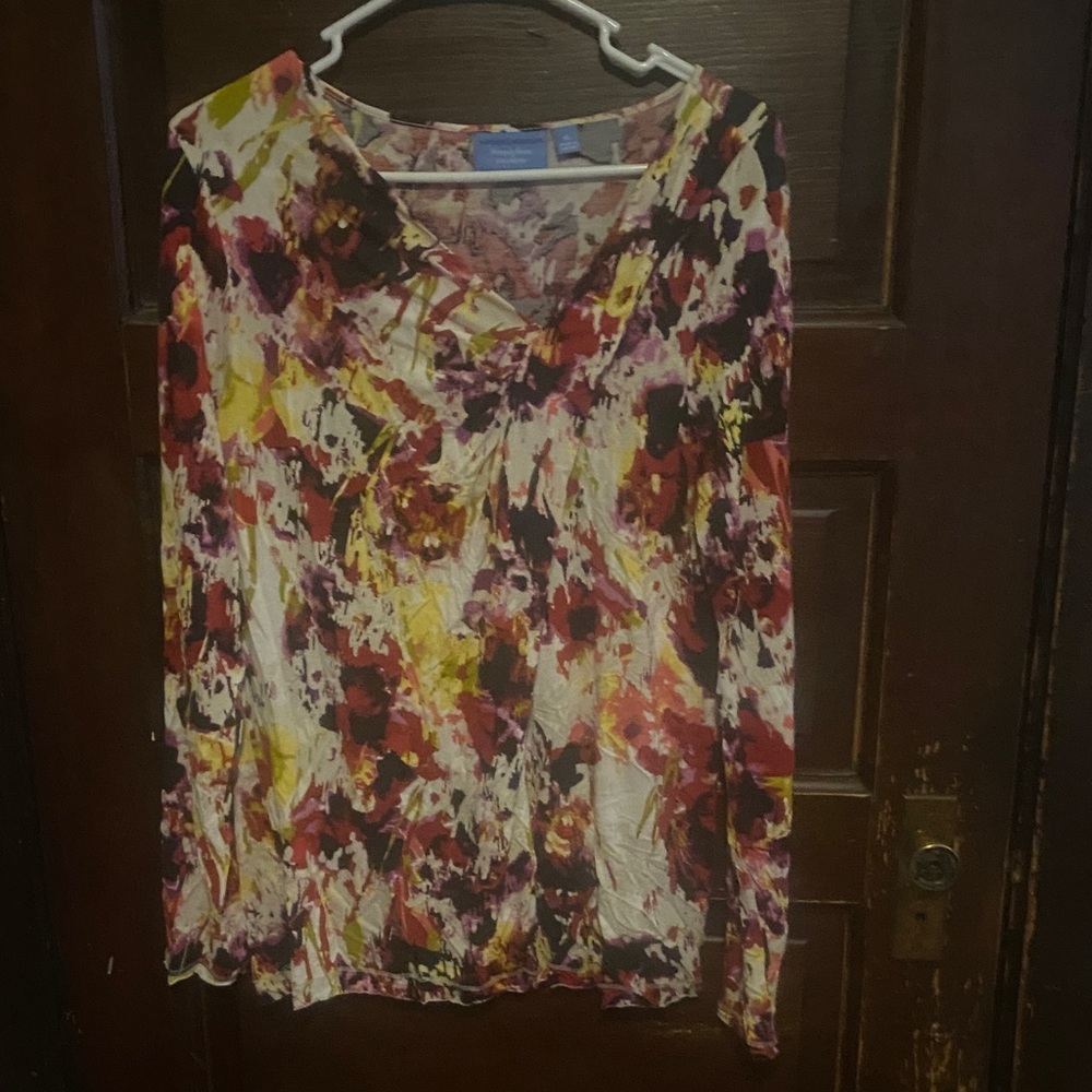 Simply Vera Vera Wang Multicolor Blouse